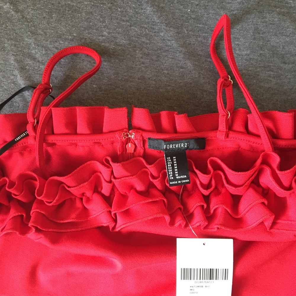 Ruffle Square Neck Dress - Picture 3 of 4